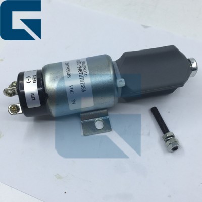 24V Diesel ShutOff Solenoid 1751-2467UIBIS5A,3864274 Stop Solenoid for CAT E320 E200B